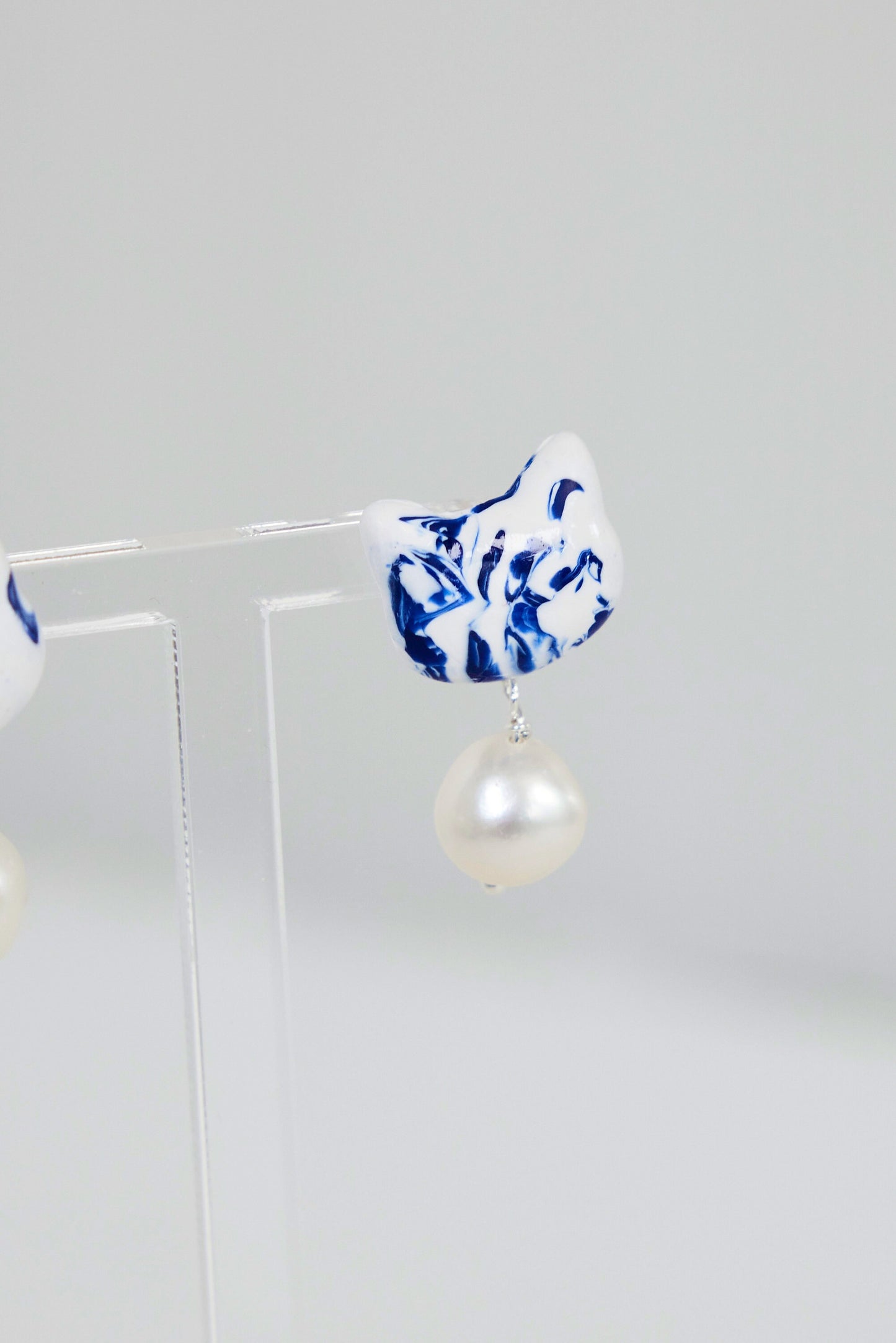 Unique Cat Face Earrings- Handmade Polymer Clay Cats Stud, One-of-a-Kind Earrings, Stylish and Easy on the Ears, Special Birthday Gift