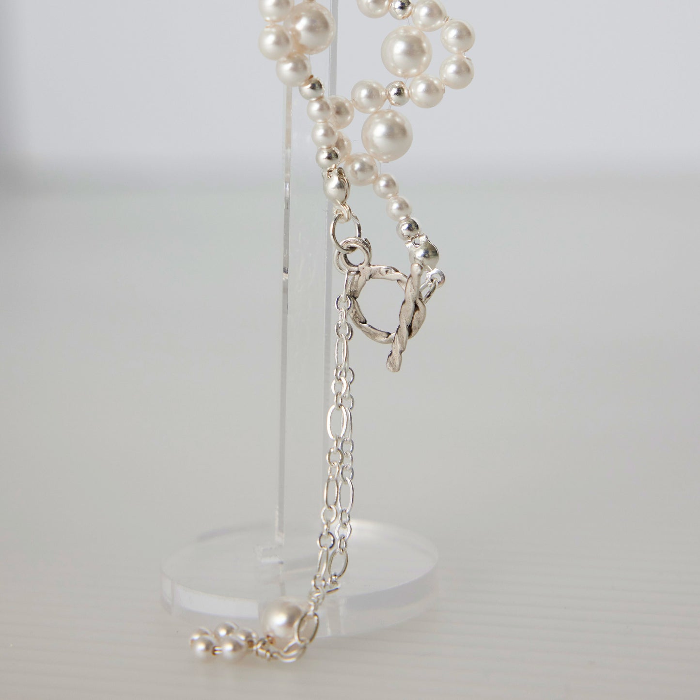 Handcrafted Pet Paw Design Bracelet, Swarovski Pearl Sterling Silver Bracelet Gift for Her, Gift for Friend, Wedding Bridesmaid Accessories